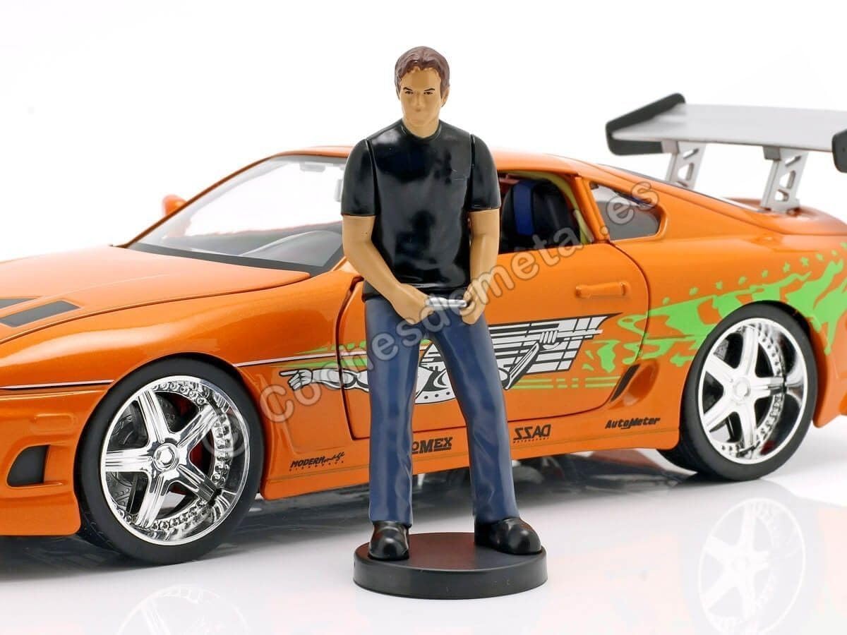 Amazon.com: Jada Toys Brian and 1995 Toyota Supra 1/18 Scale